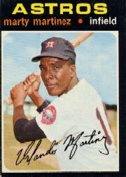 1971 Topps Baseball Cards      602     Marty Martinez